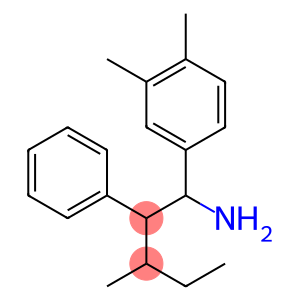1-(3,4-dimethylphenyl)-3-methyl-2-phenylpentan-1-amine