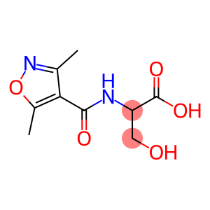 2-[(3,5-dimethyl-1,2-oxazol-4-yl)formamido]-3-hydroxypropanoic acid