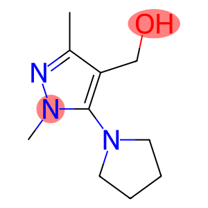 [1,3-dimethyl-5-(pyrrolidin-1-yl)-1H-pyrazol-4-yl]methanol