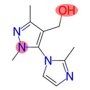 [1,3-dimethyl-5-(2-methyl-1H-imidazol-1-yl)-1H-pyrazol-4-yl]methanol