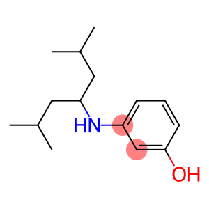 3-[(2,6-dimethylheptan-4-yl)amino]phenol
