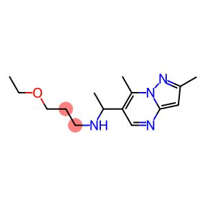 (1-{2,7-dimethylpyrazolo[1,5-a]pyrimidin-6-yl}ethyl)(3-ethoxypropyl)amine