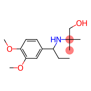 2-{[1-(3,4-dimethoxyphenyl)propyl]amino}-2-methylpropan-1-ol