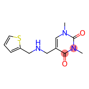 1,3-dimethyl-5-{[(thiophen-2-ylmethyl)amino]methyl}-1,2,3,4-tetrahydropyrimidine-2,4-dione