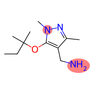 {1,3-dimethyl-5-[(2-methylbutan-2-yl)oxy]-1H-pyrazol-4-yl}methanamine