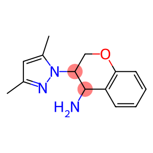 3-(3,5-dimethyl-1H-pyrazol-1-yl)-3,4-dihydro-2H-1-benzopyran-4-amine
