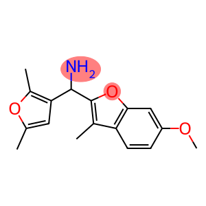 (2,5-dimethylfuran-3-yl)(6-methoxy-3-methyl-1-benzofuran-2-yl)methanamine