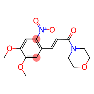 3-(4,5-DIMETHOXY-2-NITROPHENYL)-1-MORPHOLINO-2-PROPEN-1-ONE
