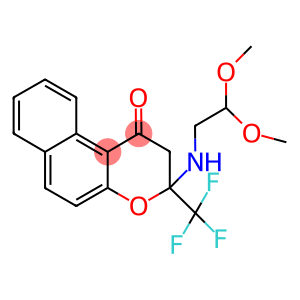 3-[(2,2-DIMETHOXYETHYL)AMINO]-3-(TRIFLUOROMETHYL)-2,3-DIHYDRO-1H-BENZO[F]CHROMEN-1-ONE