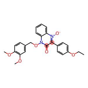 4-[(3,4-DIMETHOXYBENZYL)OXY]-2-(4-ETHOXYPHENYL)-3-OXO-3,4-DIHYDROQUINOXALIN-1-IUM-1-OLATE