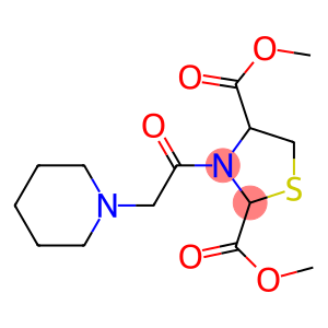 dimethyl 3-(2-piperidinoacetyl)-1,3-thiazolane-2,4-dicarboxylate