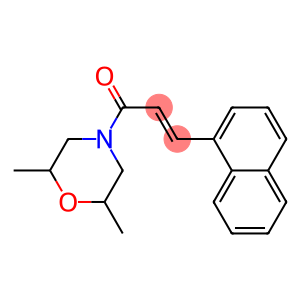 1-(2,6-dimethylmorpholino)-3-(1-naphthyl)prop-2-en-1-one