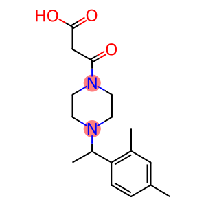 3-(4-[1-(2,4-DIMETHYLPHENYL)ETHYL]PIPERAZIN-1-YL)-3-OXOPROPANOIC ACID