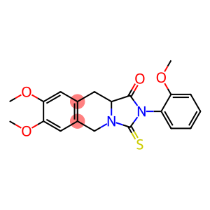 7,8-DIMETHOXY-2-(2-METHOXYPHENYL)-3-THIOXO-2,3,10,10A-TETRAHYDROIMIDAZO[1,5-B]ISOQUINOLIN-1(5H)-ONE