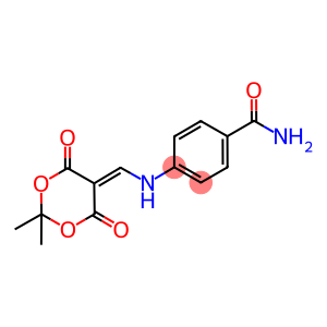 4-{[(2,2-Dimethyl-4,6-dioxo-1,3-dioxan-5-ylidene)methyl]amino}benzamide