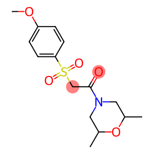 1-(2,6-dimethylmorpholino)-2-[(4-methoxyphenyl)sulfonyl]-1-ethanone
