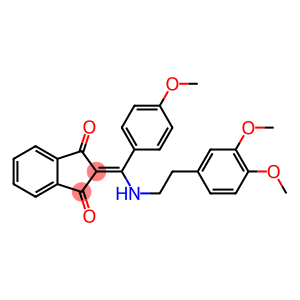 2-[[(3,4-dimethoxyphenethyl)amino](4-methoxyphenyl)methylene]-1H-indene-1,3(2H)-dione