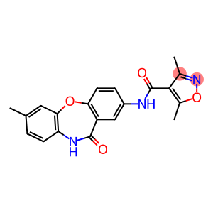 3,5-dimethyl-N-(7-methyl-11-oxo-10,11-dihydrodibenzo[b,f][1,4]oxazepin-2-yl)-4-isoxazolecarboxamide