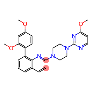 8-(2,4-DIMETHOXYPHENYL)-2-[4-(4-METHOXYPYRIMIDIN-2-YL)PIPERAZIN-1-YL]QUINOLINE
