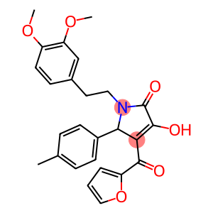 1-(3,4-DIMETHOXYPHENETHYL)-4-(FURAN-2-CARBONYL)-3-HYDROXY-5-P-TOLYL-1H-PYRROL-2(5H)-ONE