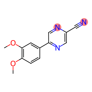 5-(3,4-DIMETHOXYPHENYL)-2-PYRAZINECARBONITRILE