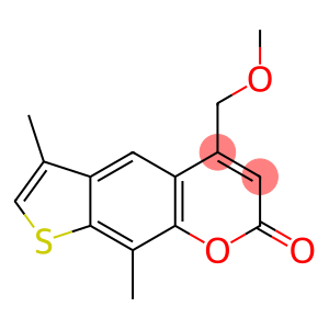 6,9-dimethyl-4-methoxymethyl-2H-thieno(3,2-g)-1-benzopyran-2-one