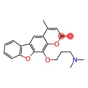 11-dimethylaminopropoxy-4-methylbenzofuro(3,2-g)coumarin