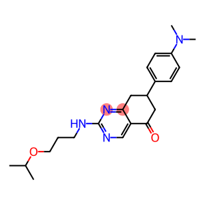 7-(4-(DIMETHYLAMINO)PHENYL)-2-(3-ISOPROPOXYPROPYLAMINO)-7,8-DIHYDROQUINAZOLIN-5(6H)-ONE