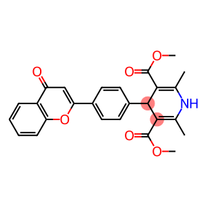 dimethyl-1,4-dihydro-2,6-dimethyl-4-(4'-(4H-4-oxo-1-benzopyran-2-yl)phenyl)-3,5-pyridine dicarboxylate