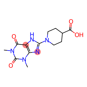 1-(1,3-DIMETHYL-2,6-DIOXO-2,3,6,7-TETRAHYDRO-1H-PURIN-8-YL)PIPERIDINE-4-CARBOXYLIC ACID