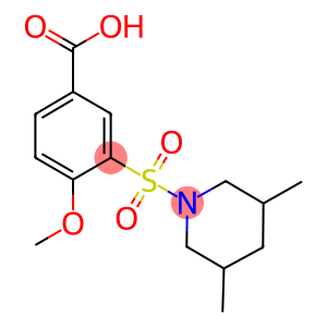 3-(3,5-DIMETHYL-PIPERIDINE-1-SULFONYL)-4-METHOXY-BENZOIC ACID