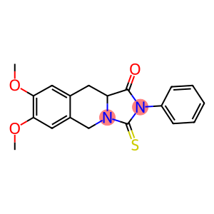 7,8-DIMETHOXY-2-PHENYL-3-THIOXO-2,3,10,10A-TETRAHYDROIMIDAZO[1,5-B]ISOQUINOLIN-1(5H)-ONE