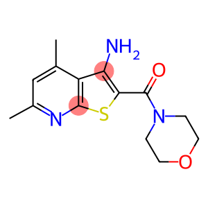 4,6-DIMETHYL-2-(MORPHOLIN-4-YLCARBONYL)THIENO[2,3-B]PYRIDIN-3-AMINE