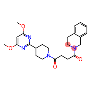 2-[4-(4-(4,6-DIMETHOXYPYRIMIDIN-2-YL)PIPERIDIN-1-YL)-1,4-DIOXOBUTYL]-1,2,3,4-TETRAHYDROISOQUINOLINE