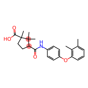 3-{[4-(2,3-dimethylphenoxy)anilino]carbonyl}-1,2,2-trimethylcyclopentanecarboxylic acid
