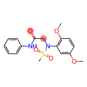 2-[2,5-dimethoxy(methylsulfonyl)anilino]-N-phenylacetamide