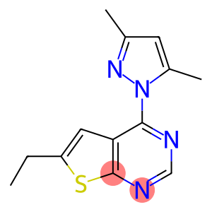 4-(3,5-dimethyl-1H-pyrazol-1-yl)-6-ethylthieno[2,3-d]pyrimidine