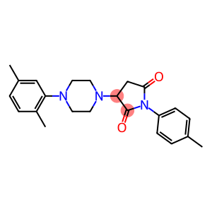 3-[4-(2,5-dimethylphenyl)-1-piperazinyl]-1-(4-methylphenyl)-2,5-pyrrolidinedione