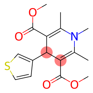dimethyl 1,2,6-trimethyl-4-(3-thienyl)-1,4-dihydro-3,5-pyridinedicarboxylate