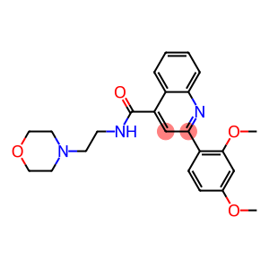 2-(2,4-dimethoxyphenyl)-N-[2-(4-morpholinyl)ethyl]-4-quinolinecarboxamide
