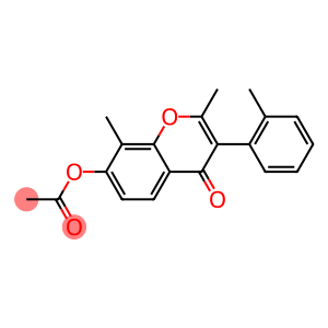 2,8-dimethyl-3-(2-methylphenyl)-4-oxo-4H-chromen-7-yl acetate