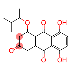 4-(1,2-dimethylpropoxy)-5,8-dihydroxy-3,4,4a,9a-tetrahydro-2,9,10(1H)-anthracenetrione