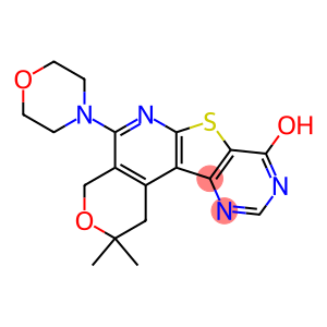 2,2-dimethyl-5-(4-morpholinyl)-1,4-dihydro-2H-pyrano[4'',3'':4',5']pyrido[3',2':4,5]thieno[3,2-d]pyrimidin-8-ol