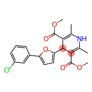 dimethyl 4-[5-(3-chlorophenyl)-2-furyl]-2,6-dimethyl-1,4-dihydro-3,5-pyridinedicarboxylate