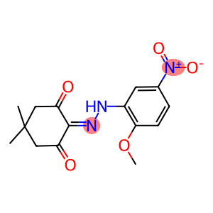 5,5-dimethylcyclohexane-1,2,3-trione 2-({5-nitro-2-methoxyphenyl}hydrazone)