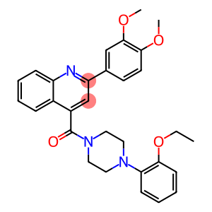 2-(3,4-dimethoxyphenyl)-4-{[4-(2-ethoxyphenyl)-1-piperazinyl]carbonyl}quinoline