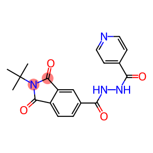 2-(1,1-dimethylethyl)-1,3-dioxo-N'-(pyridin-4-ylcarbonyl)-2,3-dihydro-1H-isoindole-5-carbohydrazide