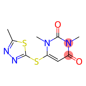 1,3-dimethyl-6-[(5-methyl-1,3,4-thiadiazol-2-yl)sulfanyl]-2,4(1H,3H)-pyrimidinedione