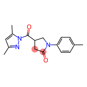 4-[(3,5-dimethyl-1H-pyrazol-1-yl)carbonyl]-1-(4-methylphenyl)pyrrolidin-2-one