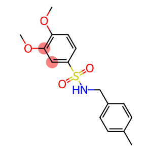 3,4-dimethoxy-N-(4-methylbenzyl)benzenesulfonamide